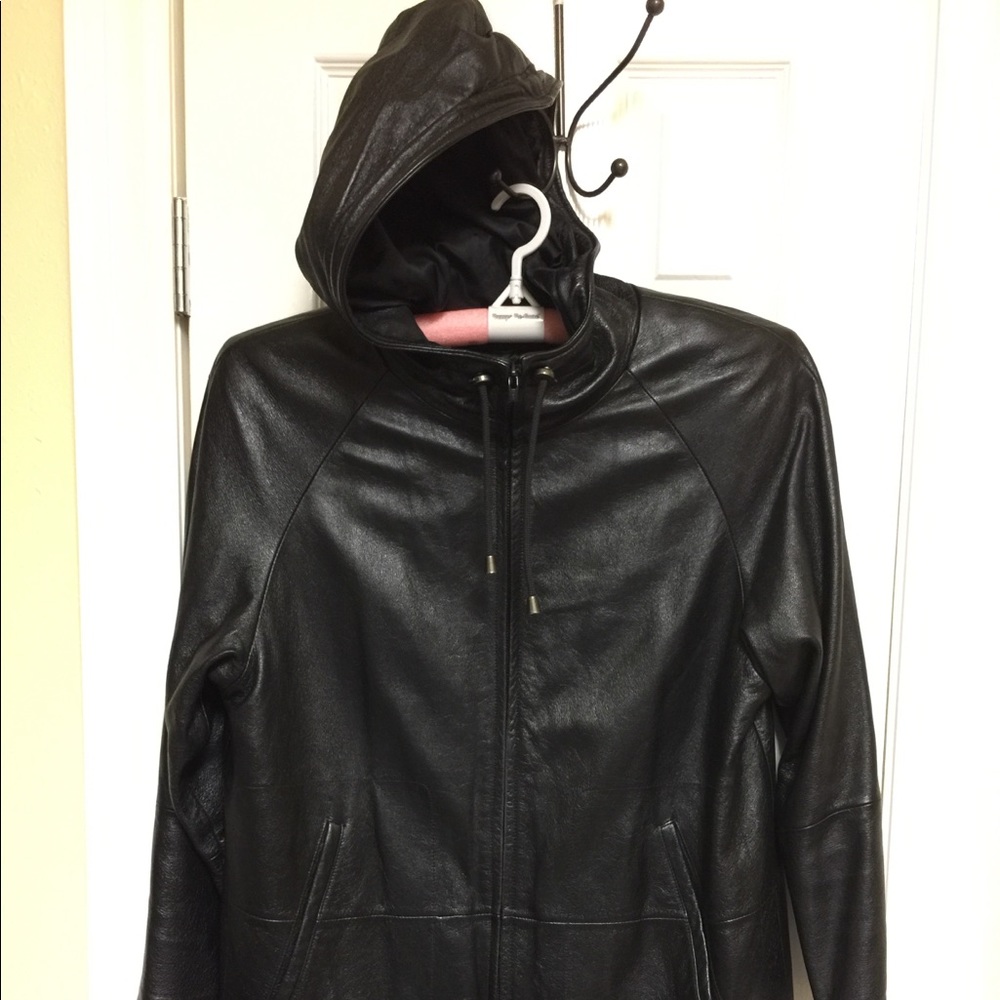 Wilson’s Leather Coat with Hoodie size Medium